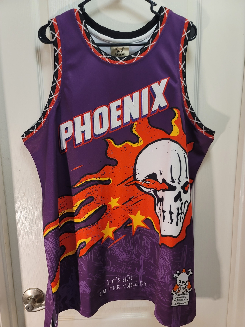 Brand X Phoenix Purple Graphic Basketball Jersey - XXL - NWT